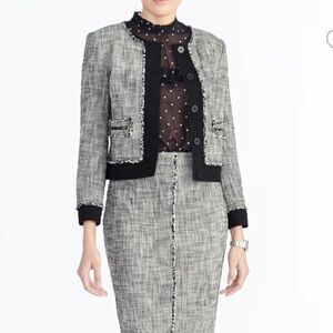 RACHEL ROY COLLECTION Mixed Media Tweed Jacket Size 6 NWT